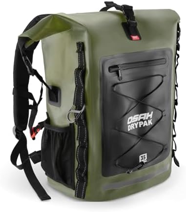 Waterproof Backpack Dry Bag 35L/55L/85L – Heavy Duty Roll-Top Hik...