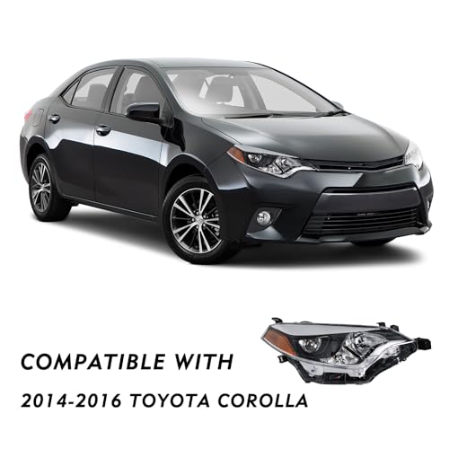 Image of TUSDAR LED Headlight Assembly for 2014 2015 2016 Toyota Corolla (W /Bulbs)