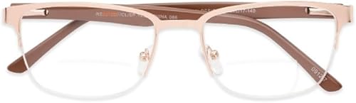 Miniatura 4 de The Astute - Gafas de lectura bifocales rectangulares de metal, unisex, para hombres y mujeres