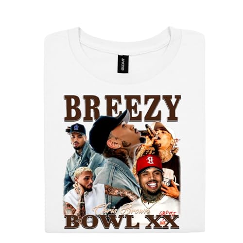 Breezy Bowl XX Collage Concert Outfit Merch Shirt tee Fan Unisex BFF Chris Tour Black2