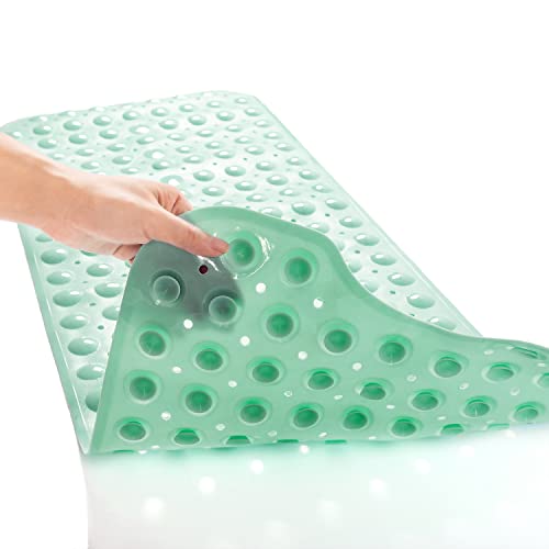 Alfombra de baño antideslizante extra larga TEESHLY que elimina el agua estancada 3
