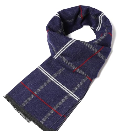 Bufandas gruesas y cálidas de invierno estilo chal formal masculino 2