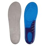 Gel shoe Insoles Full Length Comfort Insert Insoles for Sporting Walking Hiking Plantar Fasciitis Heel Spur Foot Pain Relief Gel Insole (US Men's(8-13))