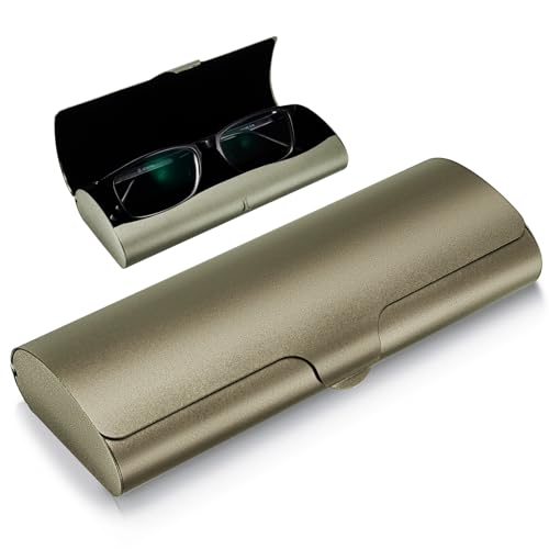 Hifot Aluminium Glasses Case, Slim Reading Glasses Case, Portable Travel