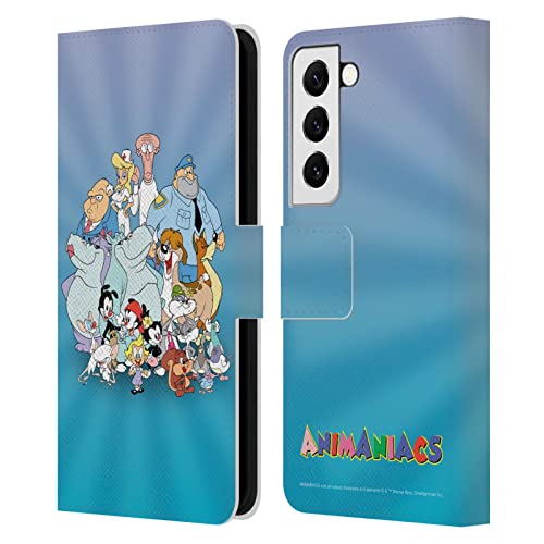 Étui Samsung Galaxy S22 5G Animaniacs en cuir avec porte-cartes intégré