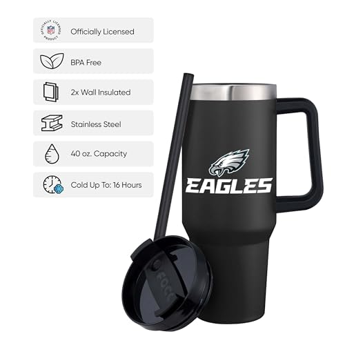 Image of FOCO NFL unisex-adult NFL Team Logo Insulated Travel Mug 40oz XL Tumbler