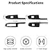 Voodonala for Chevy Silverado 2022+ Car Door Window Control Panel Cover Trim Compatible with Chevy Silverado 2022 GMC Sierra 2022+ (Carbon Fiber Black,4pcs,ABS)