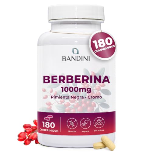 Bandini® Berberina 1000mg pura alta dosificación | 180 comprimidos veganos