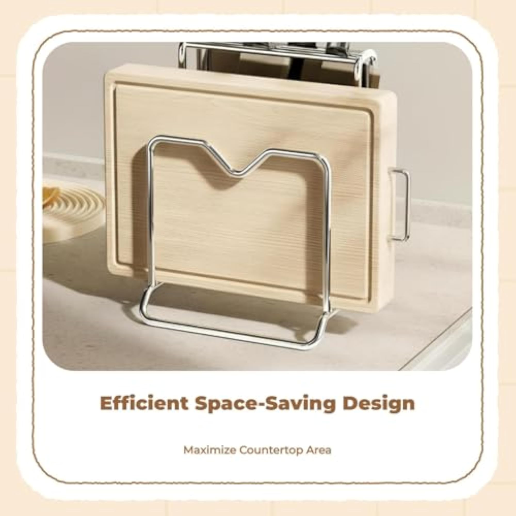 Stainless Steel Cutting Board Rack, Kitchen Organizer