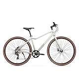 KIBONCY Bicicleta de montaña MTB Ligera, Bicicleta híbrida 700C con Freno de Disco A