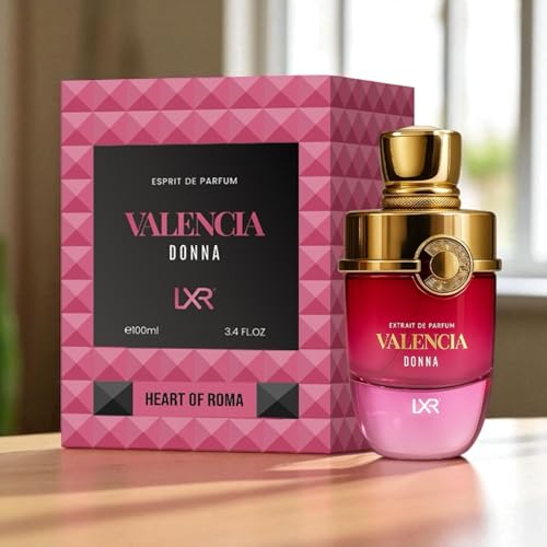 Valencia Donna by LXR Heart of Roma Eau de Parfum, 100ml, Floral Ambery Woody Fragrance - FragMade
