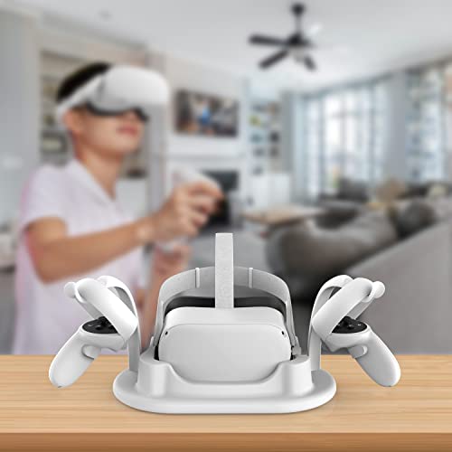AMVR-Ladestation für Quest 2,Ladestation und Ladeanschluss für Quest 2,Schnellladung,mit magnetischem USB-C-Ladekabel (Weiß) - Image 8