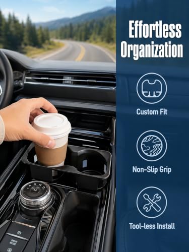 Inserciones portavasos para Ford Explorer 2020-2024 de silicona miniatura 2