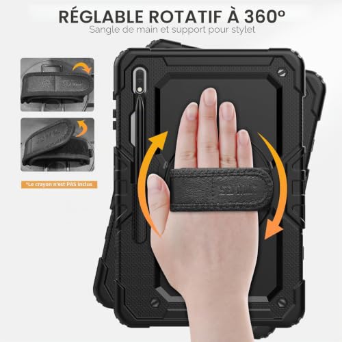 Coque Samsung Galaxy Tab S7 FE pour Travailler en Déplacement