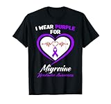 Photo Gallery i wear purple per la consapevolezza del mal di testa emicrania maglietta Photo Gallery i wear purple per la consapevolezza del mal di testa emicrania maglietta