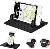 スマホホルダー 車 スマホスタンド 【2026年進化】 Twofox シリコン製スマホ車載ホルダー GPS用クリップホルダー 脱着簡単 全車種対応 滑り止め スマホスタンド 水洗い可 持ち運びらくらく ダッシュボード/卓上など適用 i-Phone・Android 各種スマートフォン インチまで多機種対応 ナビ用 車載ホルダー image