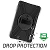 ZenRich Rugged Case for Samsung Galaxy Tab S10 Plus/S9FE Plus/S9 Plus 12.4 inch, Galaxy Tab 12.4 Case with S Pen Holder 360 Ratable Stand Hand Strap Shoulder Belt