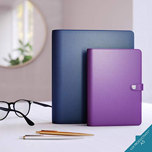 LUX-Productivity-PRO-A5-Planner--Best-Undated-DiaryOrganizer-with-Daily-Schedule-Reflection-Journal-Manage-TimeProjectsFinancesGoalsGratitudeHappiness-Dark-Brown
