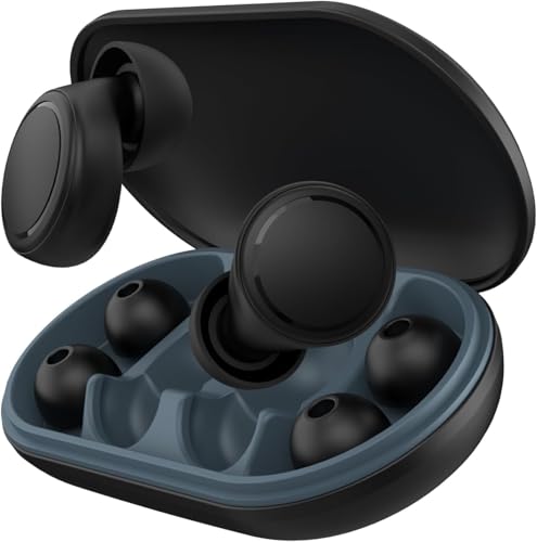 CHRFRY Ear Plugs for Sleeping 45dB Noise Cancelling Reusable Soft Silicone Ear Plugs for Noise Reduction Concert Earplugs for Shooting Snoring Airplanes Musicians Motorcycle with 8 Eartips Case