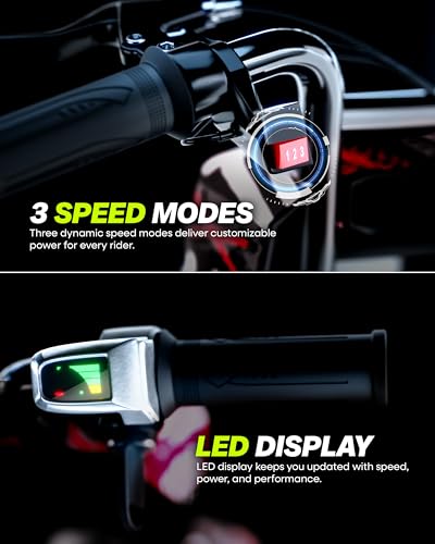 Image of Uboard 3-Wheel Drifter with LED Lights and Bluetooth for Kids Ages 6+Years, Front Disc Brakes, 15 km /h Top Speed, 3-Hour Charge, 75 kg Weight Capacity