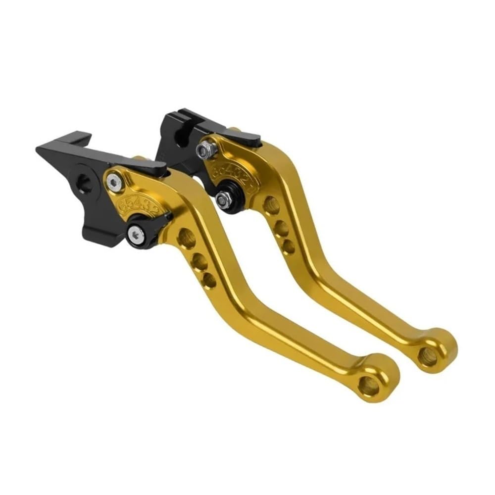 Zhenlygs Gold Motorcycle Clutch Brake Handle Drum Lever Fit For Motorbike Accessories Cnc(Gold)