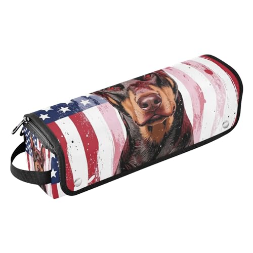 Bolsa para herramientas de cabello para mujeres con tapete resistente al calor y accesorios removibles para planchas de pelo, rizadores, y estilizadores miniatura 1