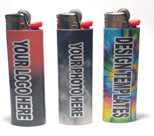 5 Pk Custom Lighter Sticker Wrap - Custom Lighters with...