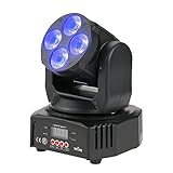 Tomshine 60W ステージライト 4LED DMX512 RGBW UV モータヘッド 16/18チャンネル 音声起動 自走 舞台用