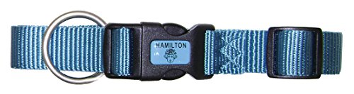 Hamilton Adjustable Dog Collar with Brushed Hardware