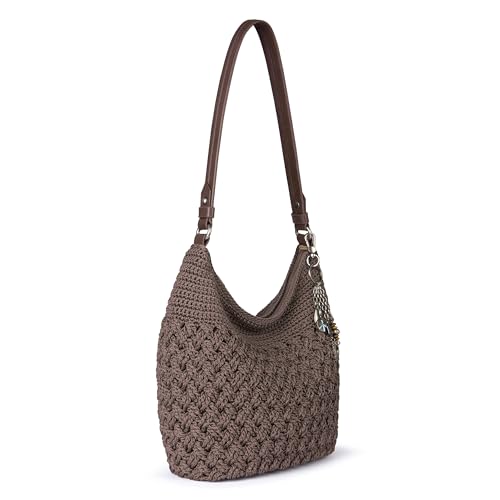 Image of The Sak Sequoia Hobo Bag - Hand Crochet Large Women's Purse for Everyday & Travel - Durable Handbag & Tote With Zipper Pocket