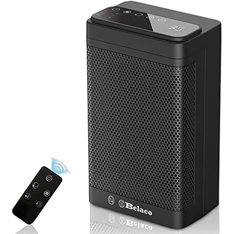 Belaco 1400W Ceramic Fan Heater with Timer Cover