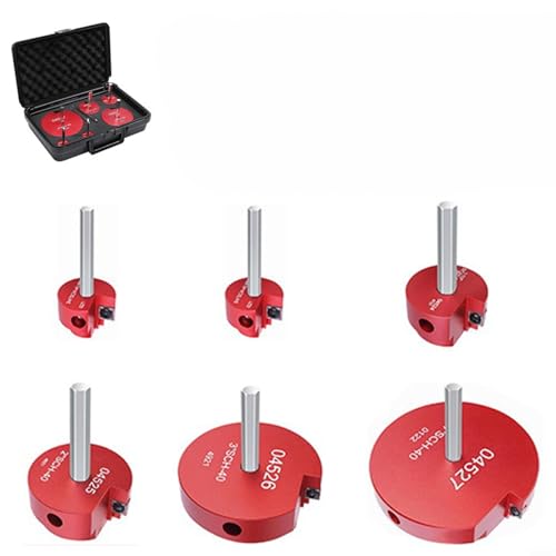 Moliuoly Lot De 6 Pièces Alésoirs Pour Tuyaux En PVC, Construction En Aluminium Avec Tranchants En Carbure Pour Une Préparation Précise Des Tuyaux Dans Les Installations ABS PVC