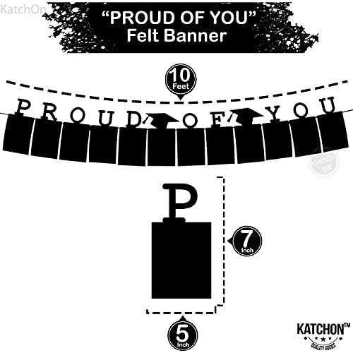 Image of Felt Graduation Photo Banner 2026-10 Feet, 5x7 | Graduation Decorations 2026, Proud of You Banner | Graduation Picture Banner, Graduation Banner 2026 Personalised | Class of 2026 Decorations KatchOn