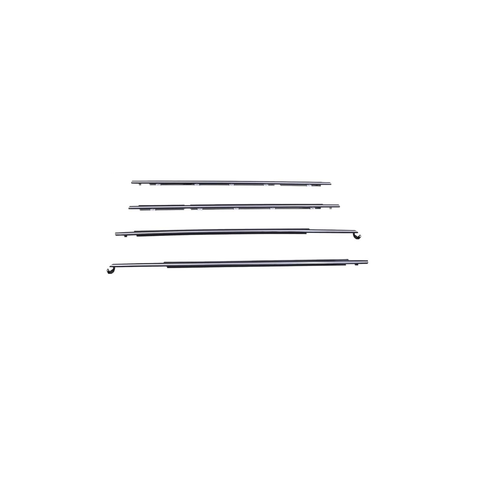Sealing Strip Chrome Weatherstrip Window Moulding Trim Seal Belt 4Pcs for Toyota for Corolla AE110/AE111 1995-2002 75710-02050