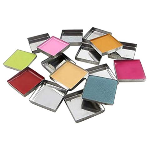 Lurrose 56 piezas de sartenes metálicas cuadradas para paleta magnética Cover