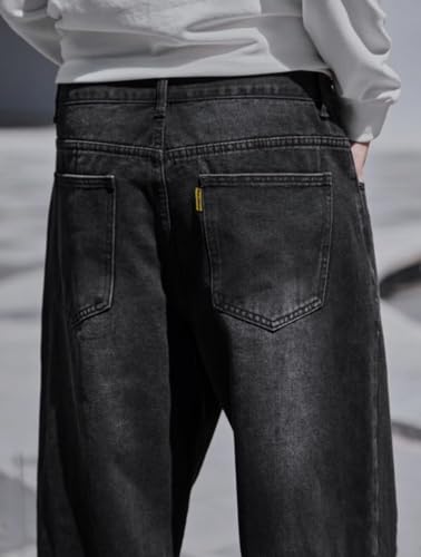 Image of JAAR Men's Baggy Fit Jeans - Loose Fit High-Rise Denim - Casual Wear Stylish Jeans for Men - Comfortable & Trendy Streetwear Look