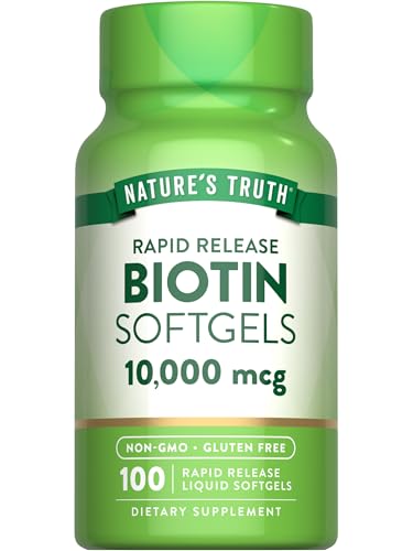 Nature's Truth, �r�I�`���A10,000mcg�A�t�̃\�t�g�W�F��100��