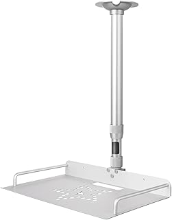 Projector Mount Ceiling, Support Projecteur Plafond 37-60CM / 14.5-23.2IN Adjustable Universal Ceiling Mount for Ceiling, in-Tube Cable Routing Projector Ceiling Mount for Projector Camera