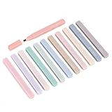 ZEYAR Aesthetic Cute Highlighter Pens, Cream colors, Chisel & Flexible Tip, Cuboid Design, Water Based, Quick Dry, No Bleed for bible (12 Cream Colors)