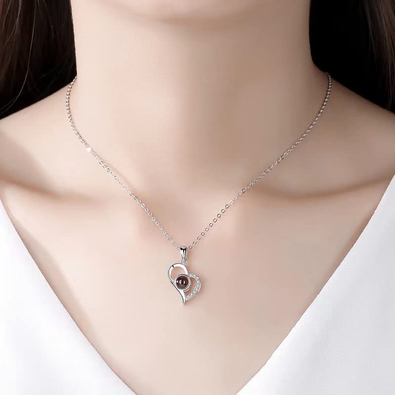 Echte roos met liefde voor halsketting, sieraad cadeau voor haar, nooit verwelkte rozen, bloem voor Valentijnsdag, Moederdag, jubileum, verjaardagscadeau, roos, geschenkdoos voor moeder, vriendin, vrouw (rood) - Image 5