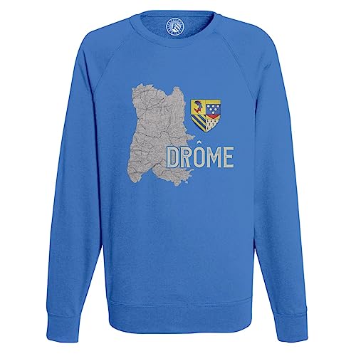 Sweat-shirt Drôme Valence carte ancienne pour look casual