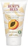 Burts Scrub Peach/Wlbk Size 4.Z Burt'S Bees Peach And Willowbark Deep Pore Scrub