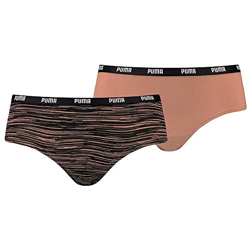 Puma Damen Printed Hipster-Höschen, Mocca Mouse, XS