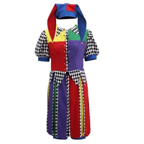 Diajosa cos Renaissance Court Jester Costume Cosply...