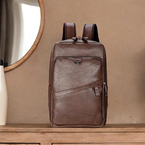 Mochila de viaje Qianly diseño vintage marrón miniatura 4