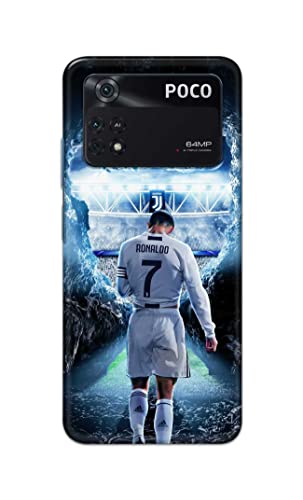Image of Printed Hard Back Cover Case for Mi Poco M4 Pro 4G Back Cover (Footbal Legend) -702