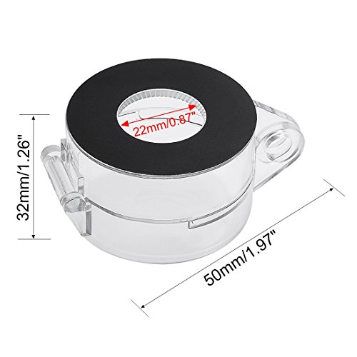 Sourcingmap 2pcs Black Clear Plastic Switch Cover Protector for 22mm Diameter Push Button Switch, Clear Protective Cover-2pcs - Image 4