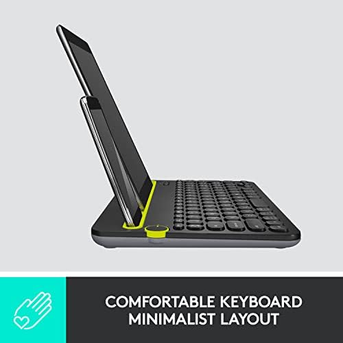 Logitech K480 Wireless Multi-Device Keyboard for Windows, QWERTY US International Layout - Black