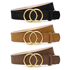 3 Pack-black+brown+beige(suede)