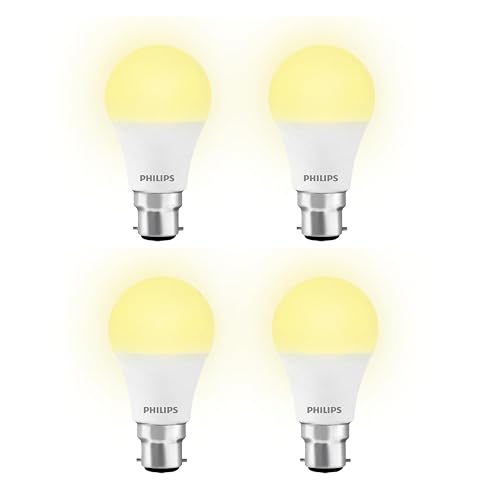 PHILIPS 12W b22d LED Golden Yellow, Pack of 4, (Stellar Bright), Golden Yellow